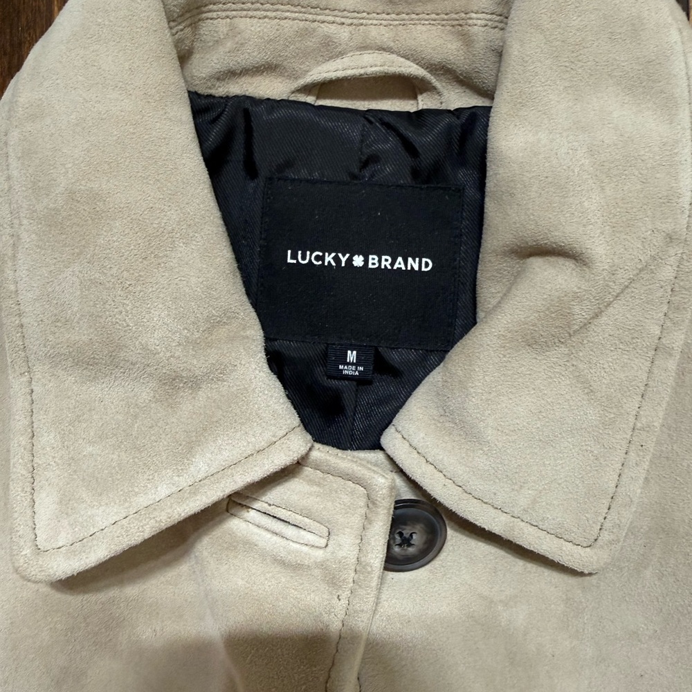 Suede Leather Jacket M - Picture 6 of 8